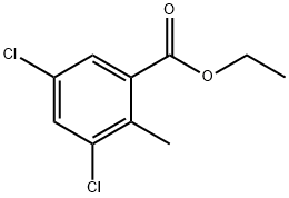 3,5-二氯-2-甲基苯甲酸乙酯 结构式
