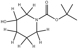 tert-butyl 3-hydroxypiperidine-1-carboxylate-2,2,3,4,4,5,5,6,6-d9 Structure