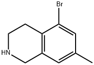 5-bromo-7-methyl-1,2,3,4-tetrahydroisoquinoline 结构式