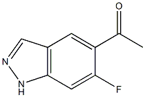 1-(6-氟-1H-吲唑-5-基)乙酮, 1557883-26-7, 结构式