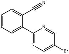 5-Bromo-2-(2-cyanophenyl)pyrimidine Struktur