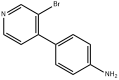 3-Bromo-4-(4-aminophenyl)pyridine,1563528-90-4,结构式