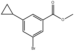 methyl 3-bromo-5-cyclopropylbenzoate 结构式