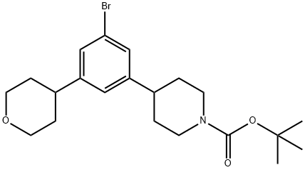 1563529-11-2 3-(4-Tetrahydropyranyl)-5-(N-Boc-piperidin-4-yl)bromobenzene