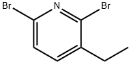 2,6-Dibromo-3-ethylpyridine 化学構造式