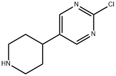 2-Chloro-5-(piperidin-4-yl)pyrimidine Structure