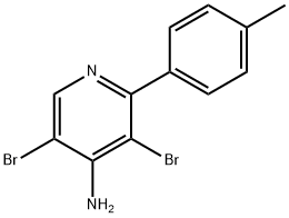 4-Amino-3,5-dibromo-2-(4-tolyl)pyridine Structure