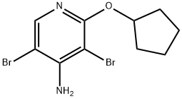 4-Amino-3,5-dibromo-2-(cyclopentoxy)pyridine|