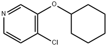 4-CHLORO-3-(CYCLOHEXYLOXY)PYRIDINE 结构式