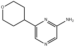 2-Amino-6-(oxan-4-yl)pyrazine Structure