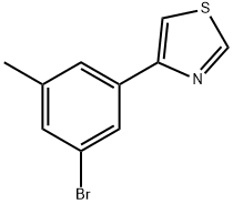 3-Methyl-5-(thiazol-4-yl)bromobenzene 结构式