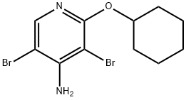 4-Amino-3,5-dibromo-2-(cyclohexyloxy)pyridine,1563531-27-0,结构式