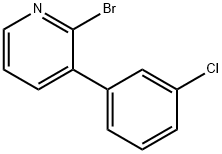 2-BROMO-3-(3-CHLOROPHENYL)PYRIDINE 结构式