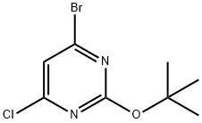 4-Chloro-6-bromo-2-(tert-butoxy)pyrimidine Struktur