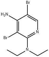 4-Amino-3,5-dibromo-2-diethylaminopyridine Structure