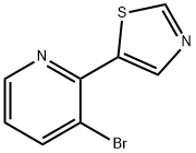 3-Bromo-2-(thiazol-5-yl)pyridine 化学構造式