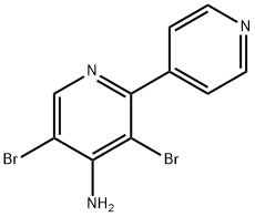 4-Amino-3,5-dibromo-2,4'-bipyridine 结构式