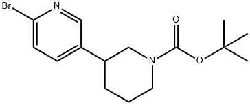 2-Bromo-5-(N-Boc-Piperidin-3-yl)pyridine Structure