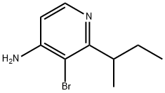 4-Amino-3-bromo-2-(sec-butyl)pyridine,1563534-63-3,结构式