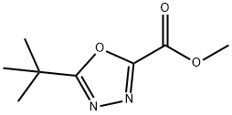 methyl 5-tert-butyl-1,3,4-oxadiazole-2-carboxylate 化学構造式