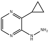 2-cyclopropyl-3-hydrazinylpyrazine Struktur