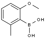 (2-METHOXY-6-METHYLPHENYL)BORONIC ACID 化学構造式