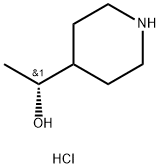 (1R)-1-(piperidin-4-yl)ethan-1-ol hydrochloride Struktur