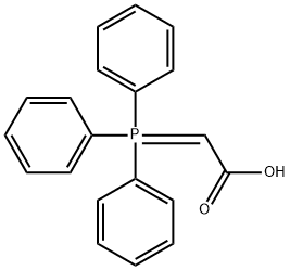 Acetic acid, 2-(triphenylphosphoranylidene)- Structure