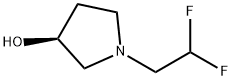(3S)-1-(2,2-二氟乙基)吡咯烷-3-醇,1568026-19-6,结构式