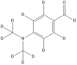 4-对二甲胺基苯甲醛-D11, 156914-64-6, 结构式