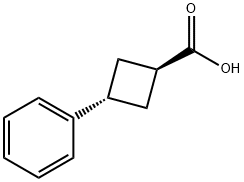 反式-3-苯基环丁烷羧酸 结构式