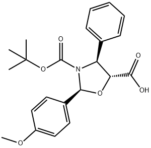 157580-39-7 (2S,4S,5R)-3-BOC-2-(4-甲氧基苯基)-4-苯基噁唑烷-5-甲酸