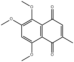 1,4-Naphthalenedione, 5,6,8-trimethoxy-2-methyl- Struktur