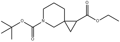 5-(tert-butyl) 1-ethyl 5-azaspiro[2.5]octane-1,5-dicarboxylate Structure