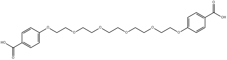 4-{[14-(4-CARBOXYPHENOXY)-3,6,9,12-TETRAOXATETRADECAN-1-YL]OXY}BENZOIC ACID Struktur