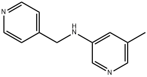 5-methyl-N-(pyridin-4-ylmethyl)pyridin-3-amine Struktur