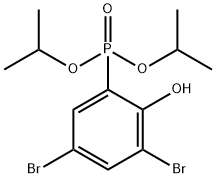 二异丙基3,5-二溴-2-羟基苯基膦酸酯,1592980-10-3,结构式