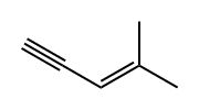 3-Penten-1-yne, 4-methyl- Struktur