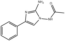 Acetamide, N-(2-amino-4-phenyl-1H-imidazol-1-yl)- Struktur
