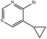 4-BROMO-5-CYCLOPROPYLPYRIMIDINE Structure