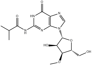 N2-ISO-BUTYROYL-3'-O-METHYLGUANOSINE,160107-07-3,结构式