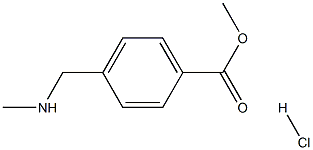 methyl 4-[(methylamino)methyl]benzoate hydrochloride Structure