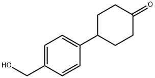 4-[4-(Hydroxymethyl)phenyl]cyclohexanone Struktur
