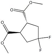 dimethyl (1R,2R)-4,4-difluorocyclopentane-1,2-dicarboxylate Structure