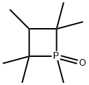 1,2,2,3,4,4 Hexamethylphosphetane 1-oxide, 16083-94-6, 结构式