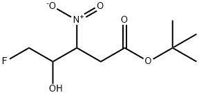 Pentanoic acid, 5-fluoro-4-hydroxy-3-nitro-, 1,1-dimethylethyl ester Structure