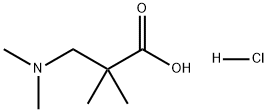 3-(dimethylamino)-2,2-dimethylpropanoic acid hydrochloride 化学構造式