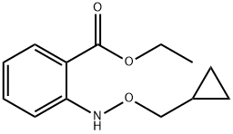 Ethyl 2-((cyclopropylmethoxy)amino)benzoate Struktur