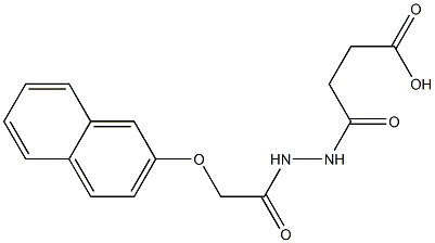 4-{2-[2-(2-naphthyloxy)acetyl]hydrazino}-4-oxobutanoic acid Struktur