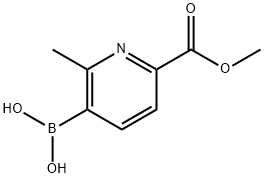 2-Methyl-6-(methoxycarbonyl)pyridine-3-boronic acid Struktur